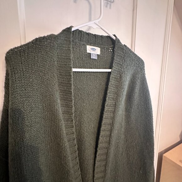 | OLD NAVY | Green Open Long Cardigan - Picture 3 of 7